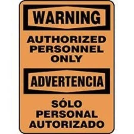 Accuform BILINGUAL WARNING Safety Sign SBMADM329XP SBMADM329XP